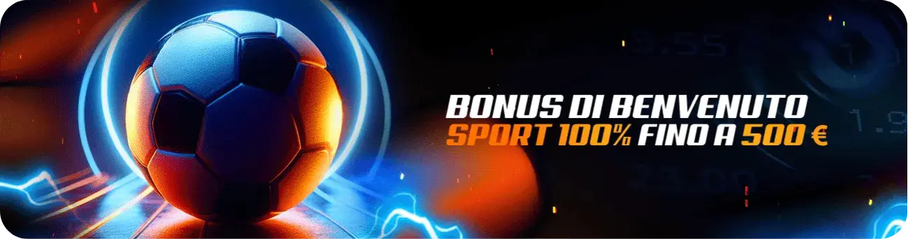 Bonus di Benvenuto sport 100% fino a 500 euro Freshbet Italia