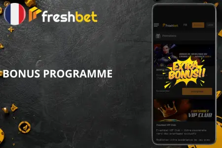 Programme bonus Freshbet Casino avec offres exclusives