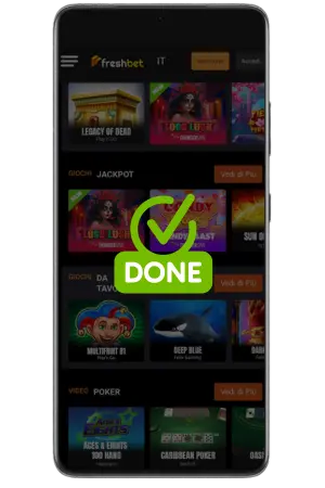 Freshbet giochi account attivo pronto giocare