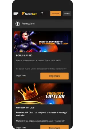 Freshbet giochi promozioni bonus 1500 euro