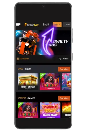 Click register button on Freshbet UK official